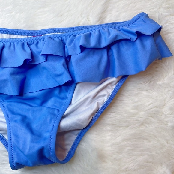 Victoria’s Secret Blue Ruffle Bikini Bottoms Small